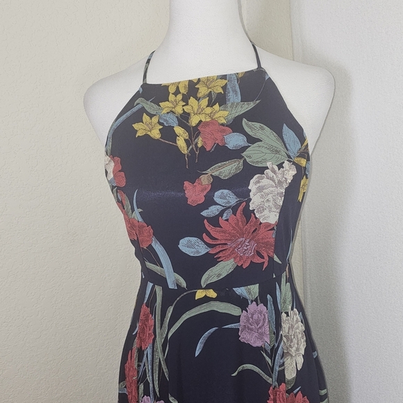 Lulus Exclusive Dress 6 A Dream Realized Blue Floral Print Maxi Wedding Party - Picture 4 of 16